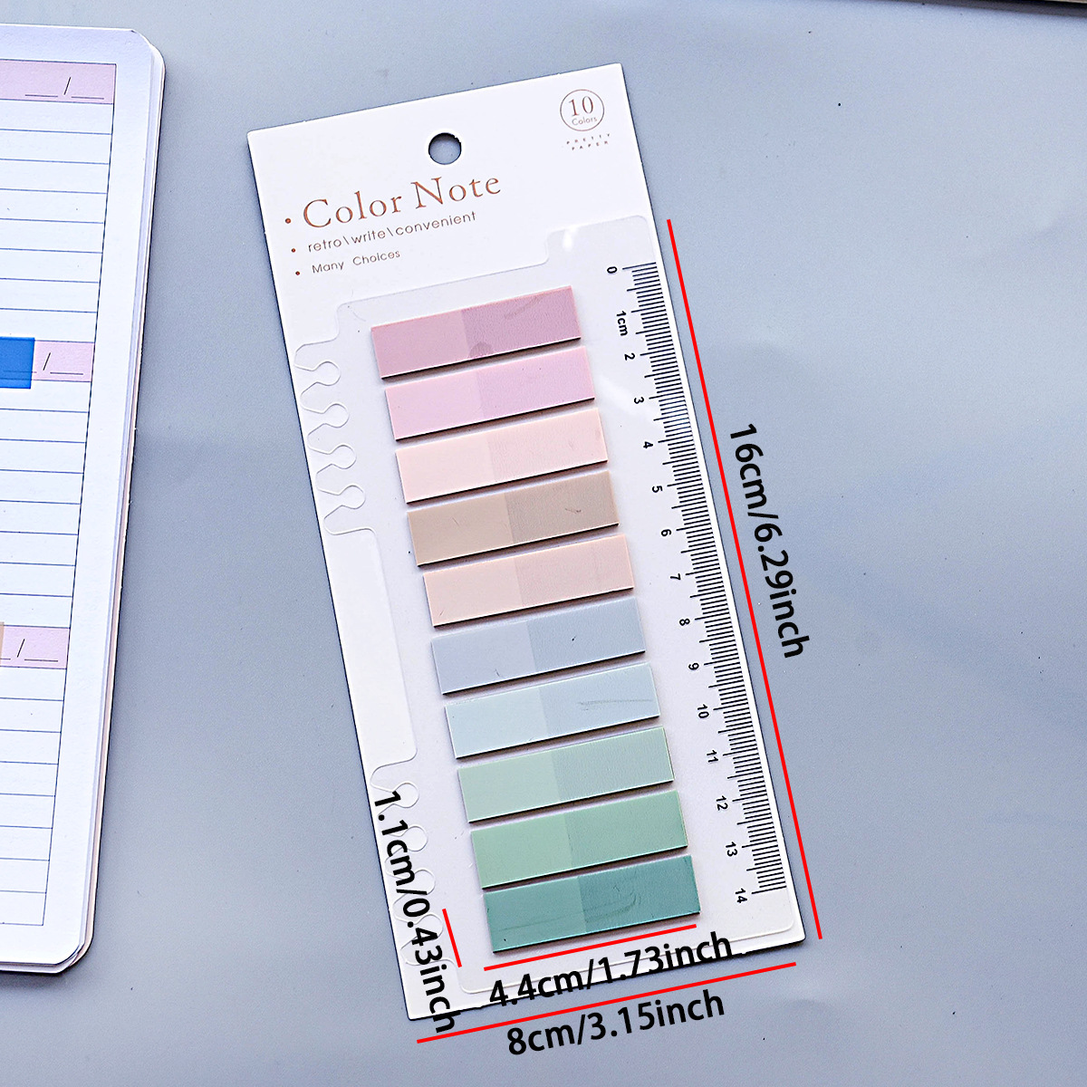 Venta al por mayor transfronteriza Xiyin Morandi Color Pet Post-it Pegatinas de índice transparente Pegatinas de notas adhesivas