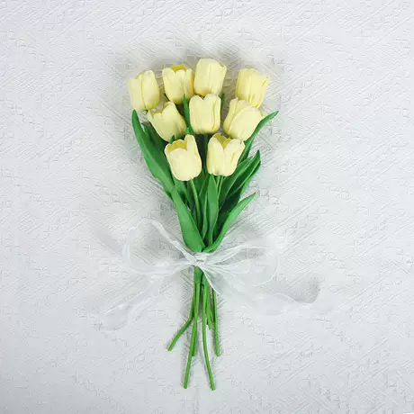 Beige lily of the valley tulips