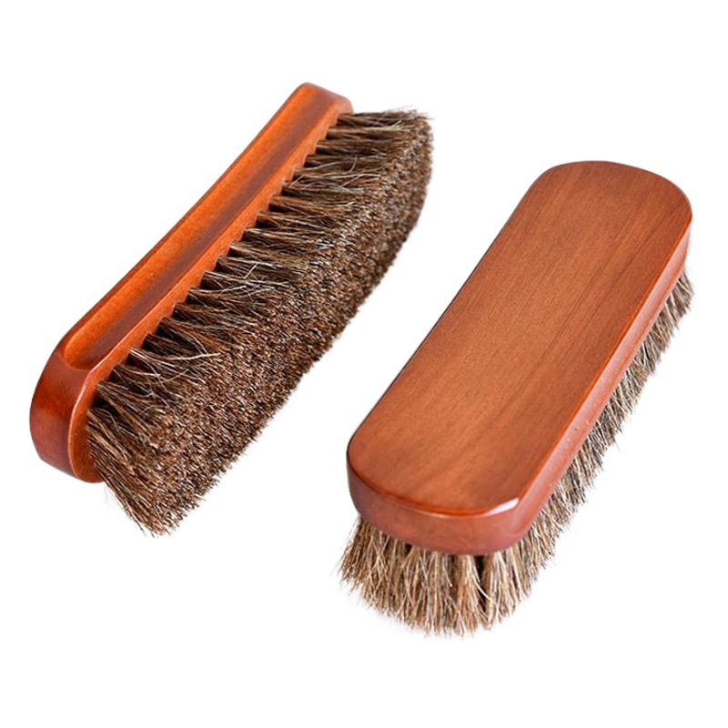 Precio de fábrica de madera maciza grande cepillo de pelo de caballo puro necesidades diarias hogar protección del medio ambiente cepillo de zapatos aceite pulido eliminación de polvo cepillo de pelo suave