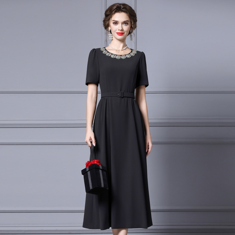 Zhili's Beautiful Dress for Important Occasions, 2026 New Model, This Year's Popular Hot Item, Long Dress with Rhinestone Belt