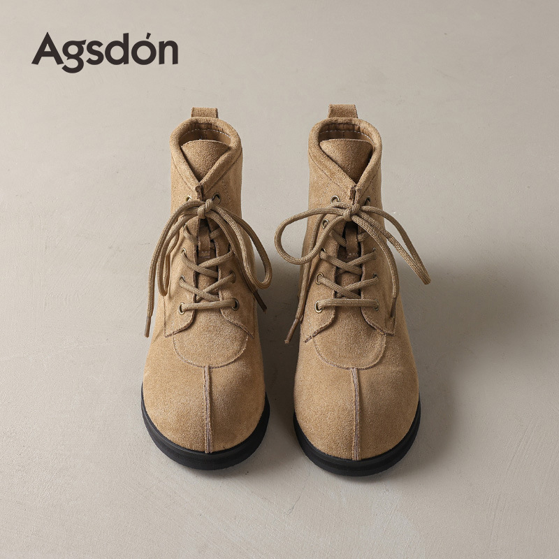 Auge Lion Retro Martin botas mujeres 2026 nuevo otoño invierno botas casuales de sola sola sola sola botas de correa marrón botas británicas
