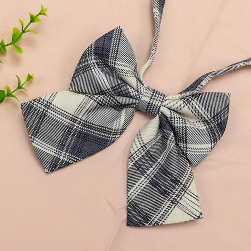 Japanese plaid jk bow tie flower collar female graduation photo college style shirt Korean style bow ins sailor suit