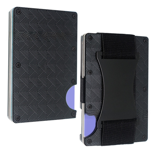 Cross-border foreign trade new multi-texture aluminum alloy card holder creative pattern RFID anti-skimming men's wallet money clip