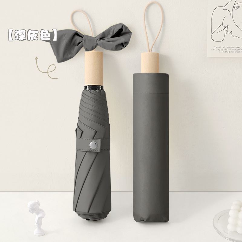 Diseñador de paraguas plegables para estudiantes anti-UV protección solar para mujeres sol y lluvia doble uso paraguas plegables al por mayor