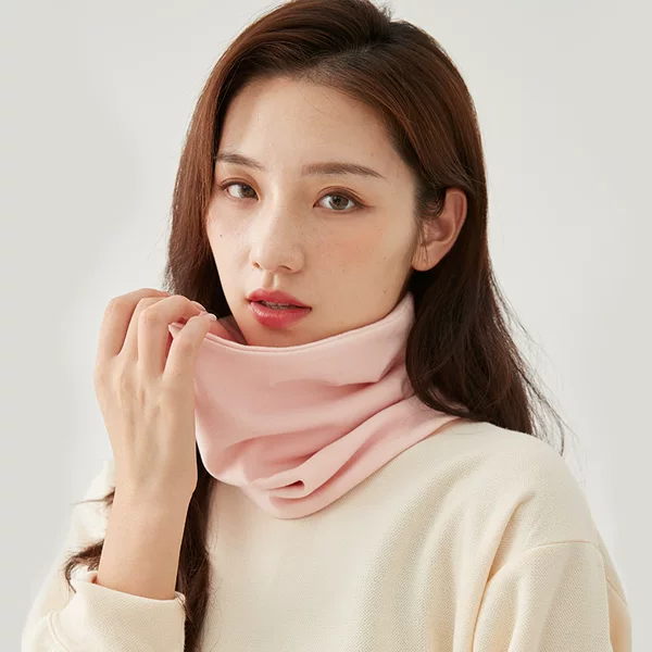 De Rong Scarf for Women, Autumn and Winter, Solid Color, 2026 New Model, Japanese and Korean Style Neck Warmer, Couple's Versatile Outdoor Warm Scarf