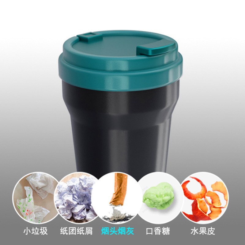 [Venta caliente transfronteriza] Cenicero para automóvil Material ABS cenicero para automóvil con tapa