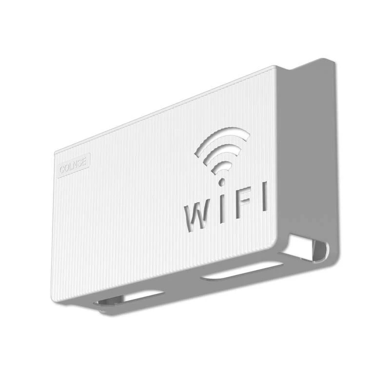 厳選された壁掛け収納ボックスワイヤレス Wi-Fi テレビセットトップボックスルーター収納ラックパンチフリー収納ボックス|undefined