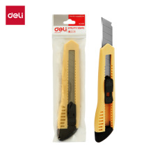 得力文具大号美工刀自动锁壁纸刀裁剪手工金属刀工艺刀带刀片批发