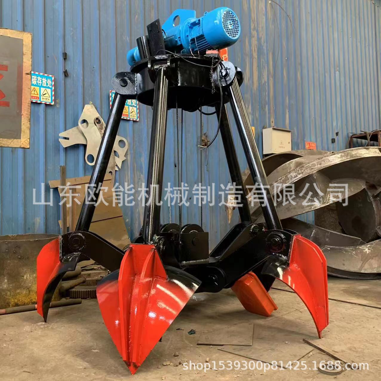 废钢行车机械大量电动污泥工地能抓斗多瓣东欧山抓斗起重机