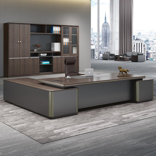 Atmospheric Boss Desk Simple Modern Office Desk and Chair Combination Furniture President Manager Executive Desk Single Desk