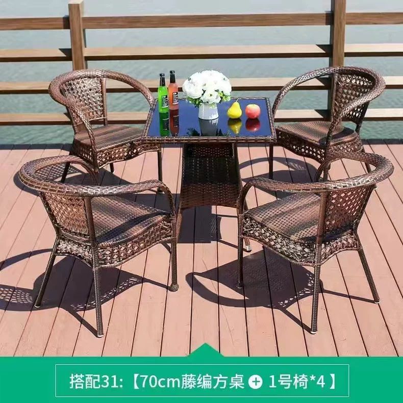 의자 4개 + 정사각형 테이블 70개 [쿠션 무료]