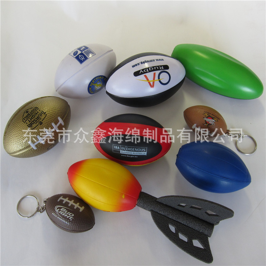 Pu Foam American Football Basketball Football Volleyball Baseball Bouncy Ball Decompression Toy Ball Printable Logo Leisure