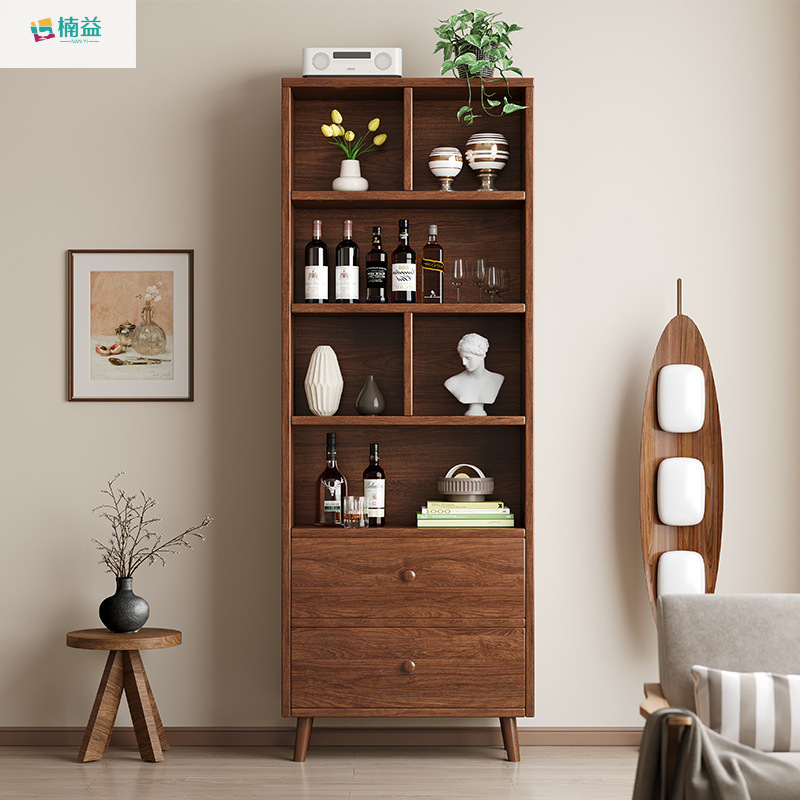 Nanyi Wine Cabinet Wall-Mounted Living Room Storage Rack Display Cabinet Small and Medium-Sized Wine Rack 2023 New Home Small