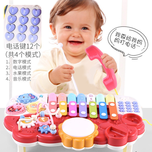Baby toy educational hand-knocking piano baby multi-function playing piano toy 8 months old children 1-2 years old musical instrument wholesale