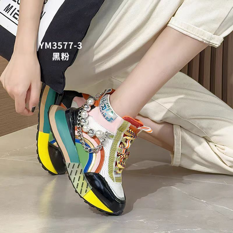 2025 new flat sneaker casual fashion women's shoes foreign trade explosions YM3577-3