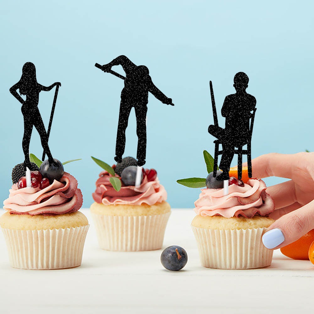 Amazon nuevo tema de billar decoración de pastel de cumpleaños personajes de dibujos animados billar fiesta decoración de tarta