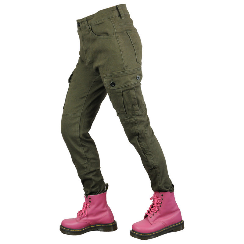 VOLERO de las mujeres Knight casual Drop-resistente pantalones de la motocicleta Pantalones vaqueros de la motocicleta de carreras de motos mono de montar