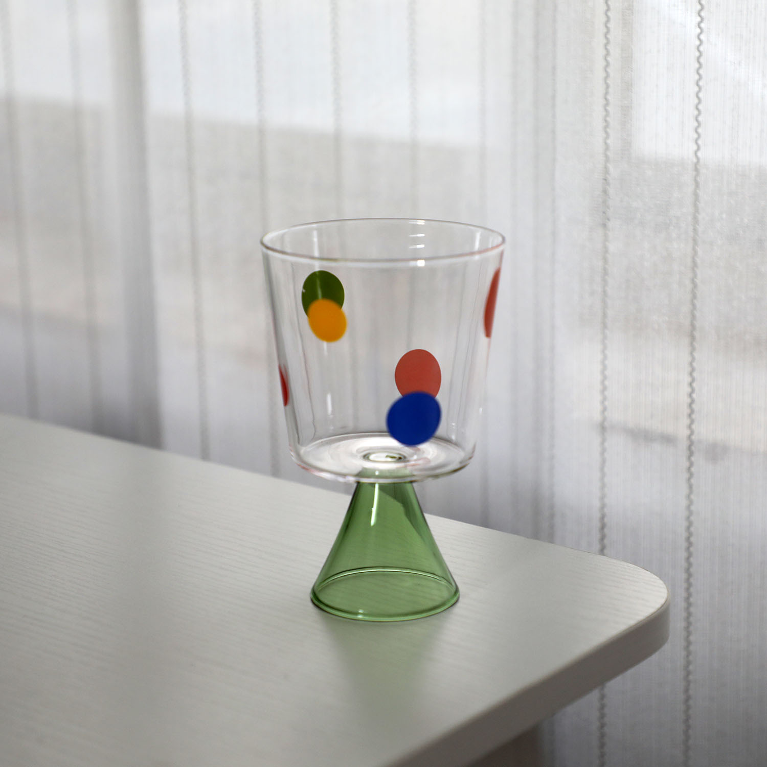 Green wineglass