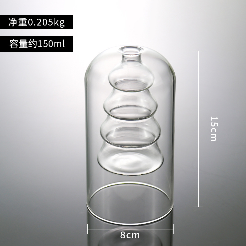 Nordic ins estilo aromaterapia botella de vidrio botella vacía transparente sin fuego accesorios decoración del hogar ratán flor seca fragancia