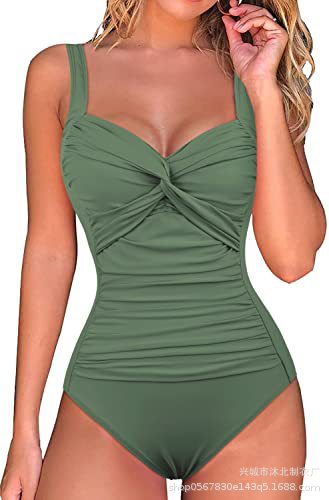 2023 Amazon popular traje de baño de una pieza para mujer traje de baño de contracción del vientre traje de baño cruzado delantero image 9