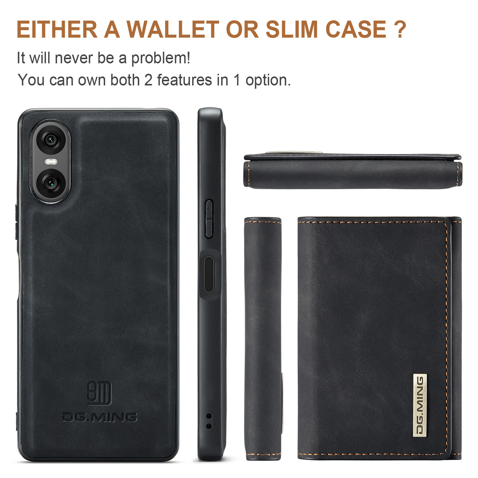 M1 for Sony Xperia 10 VI Protective Case Xperia 1VI Magnetic Split Wallet Phone Case 2024_voghion.com
