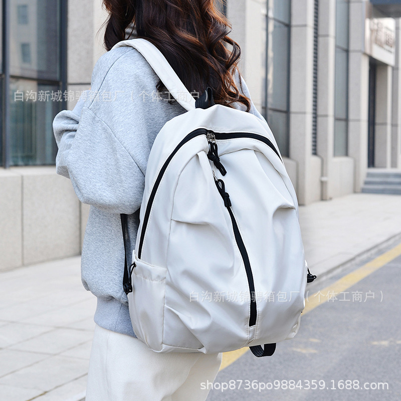 고등학생 Schoolbag 여성 Ins 유행 브랜드 여행 가방 일본 대학생 간단한 컴퓨터 배낭 청소년 배낭