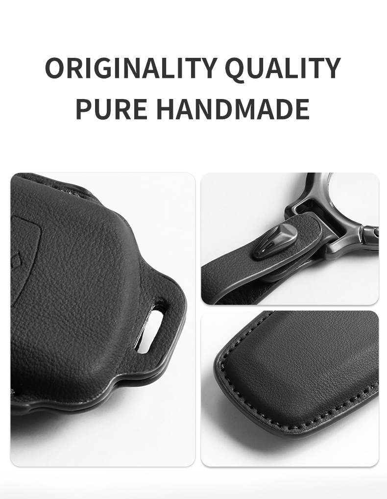 Suitable for Audi A6L Key Cover A6 Same Car Original Color Q8 Bag A4L Car A3L Car Q5 La7 Shell Q3 Buckle Q7 Cross-Border