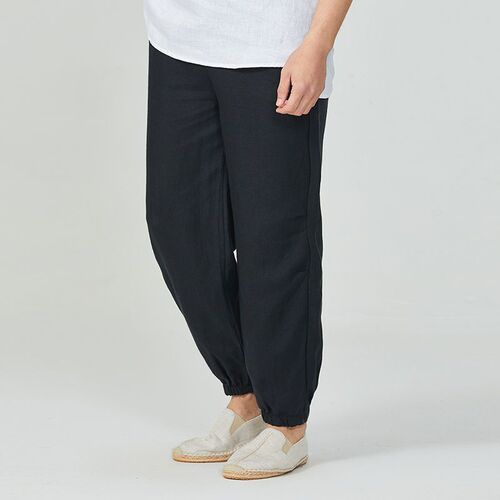 Linen casual pants, men's loose leg pants, men's sweatpants, new style, men's all-matching pants, cotton and linen trousers