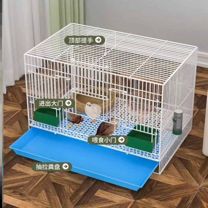 Клетка для разведения перепелов, большая домашняя клетка для цыплят, утят и маленьких кур с усиленной защитой.