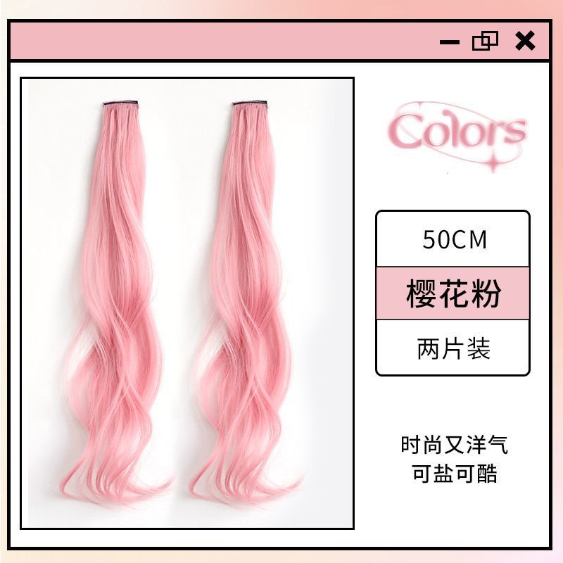 Pintar pelucas de cabello de color de dopamina para mujeres cabello rizado colgante orejas teñido de cabello de una pieza de cabello trenzado verde blanqueado cabello largo