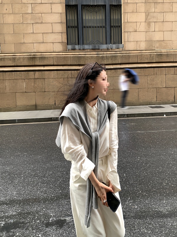 区区欧阳 针织衫披肩女秋季新款外搭开衫飘带小坎肩短款上衣|undefined