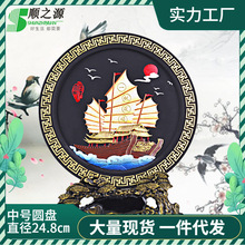 客厅酒柜装饰品摆件创意礼品活性炭雕办公室实用毕业礼物印logo