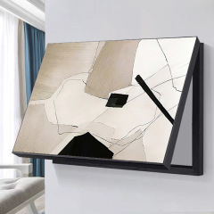 Wabi-Sabi Style Abstract Living Room Electric Meter Box Decorative Painting&mdash;Nordic-Style Sliding Electric Box Hanging Artwork&mdash;Blank Switch and Low-Voltage Box Covering Artwork