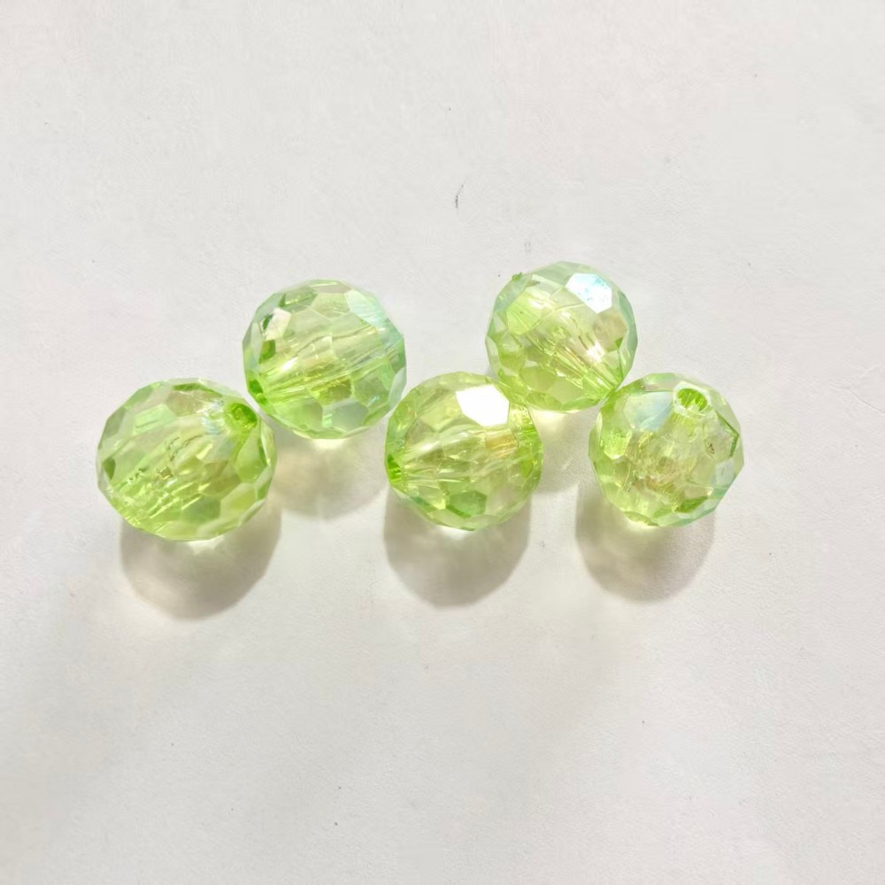 Corte de color sólido transparente, perlas de fútbol de fantasía, perlas de la tierra, bolas de luz de colores, bolas de bricolaje, bolsos diy, pulseras, accesorios para colgar coches image 34