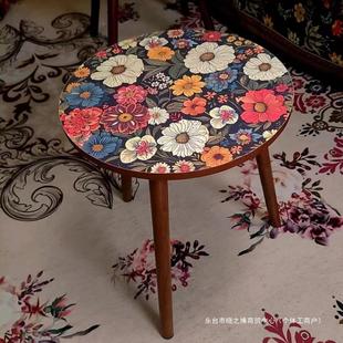 Mandala Side Table Coffee Table Sofa Side Cabinet Nordic Pattern Internet Popular Bedroom Small Table Living Room Corner Table Bedside Round Table