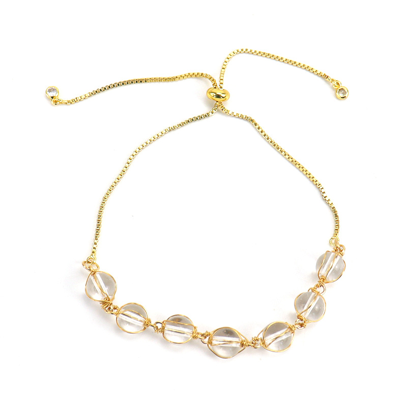 Fashion Geometric Alloy natural stone Plating Bracelets 1 Piece