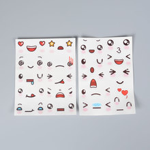 韩国手账表情贴纸套装可爱卡通动漫手帐装饰素材咕卡贴画创意贴纸