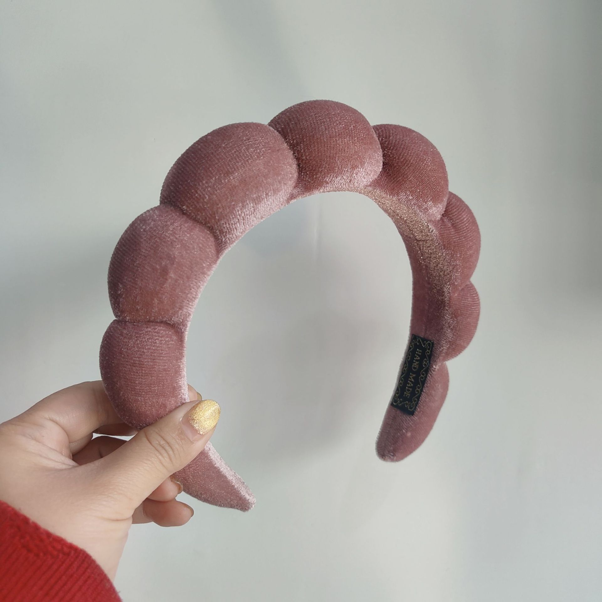 Diadema de Esponja tipo Nube de Tela para Lavado de Cara
