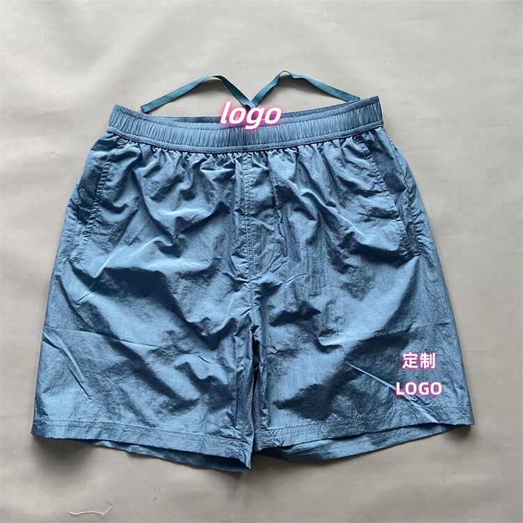 Cross-Border St New Style Men's Sports Outdoor Casual Loose Quick-Dry Metallic Nylon 5-Point Shorts Trendy Brand Shorts Cross-Border St New Style Men's Sports Outdoor Casual Loose Quick-Dry Metallic Nylon 5-Point Shorts Trendy Brand Shorts