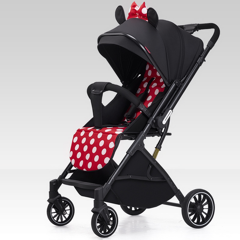 Cochecito Reversible para Bebé de Acero de Alto Carbono Reclinable