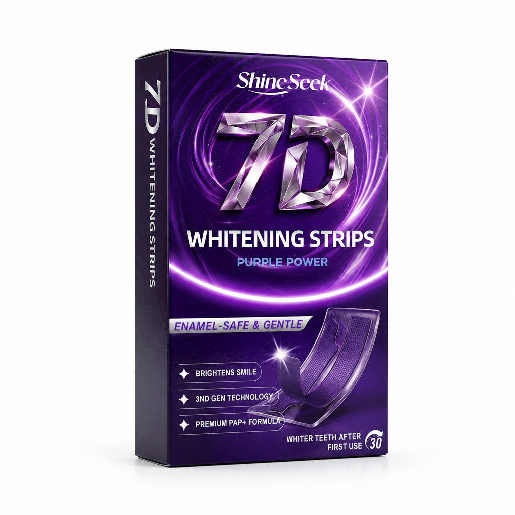 Purple Pap 30-Minute Whitening Dry Tooth Strips, Residue-Free Dry Tooth Strips, Does Not Contain Hydrogen Peroxide
