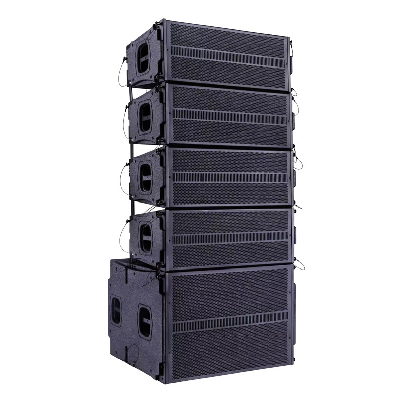 Matriz lineal de sonido doble 10 pulgadas 8 + 2 altavoces de escenario profesional sala multifuncional barra de alta potencia conjunto