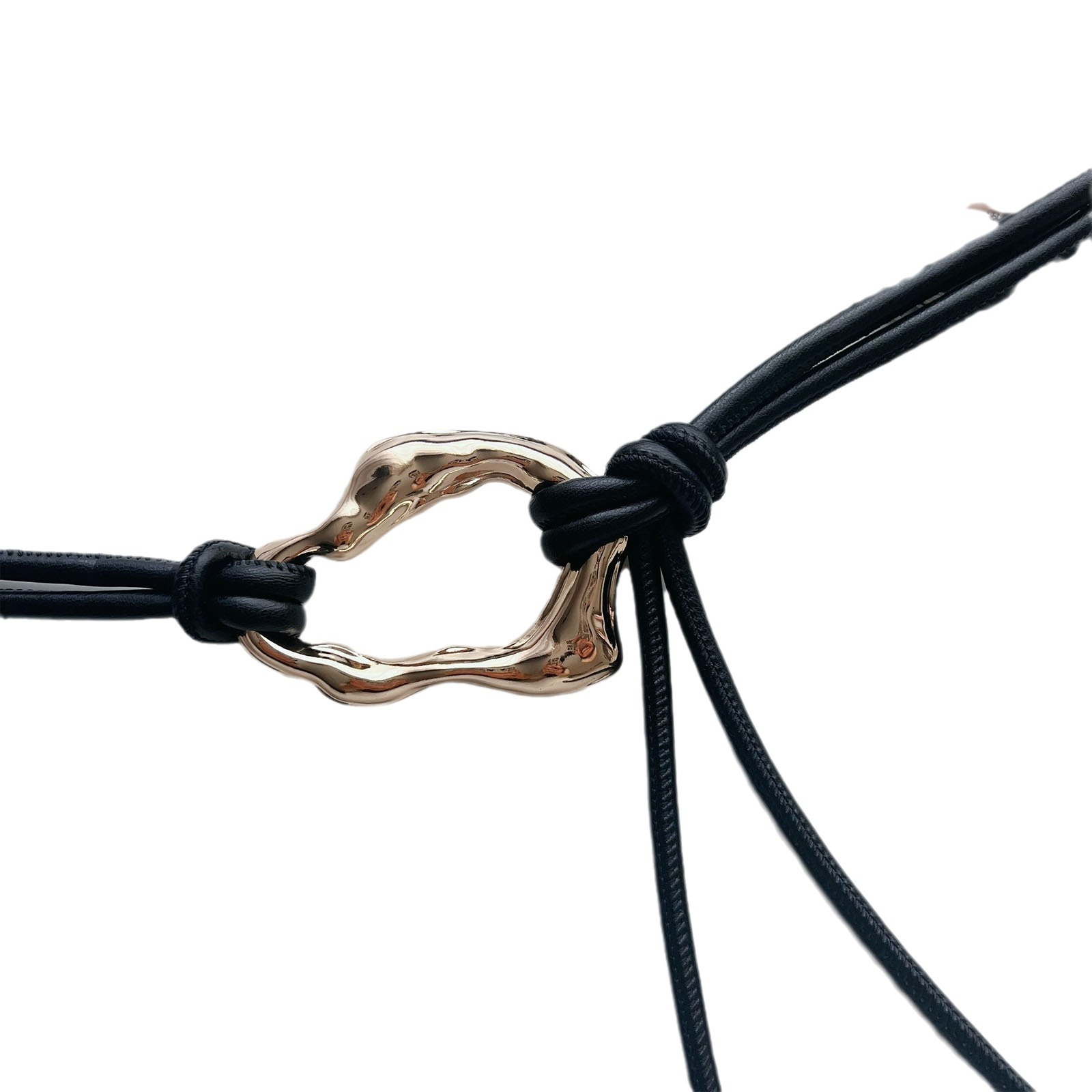 Nuevo cuerdas de cintura de cuero suave para mujeres cadena de cintura retro nicho de diseño decoración cinturón simple cinturón largo con falda abrigo cinturón