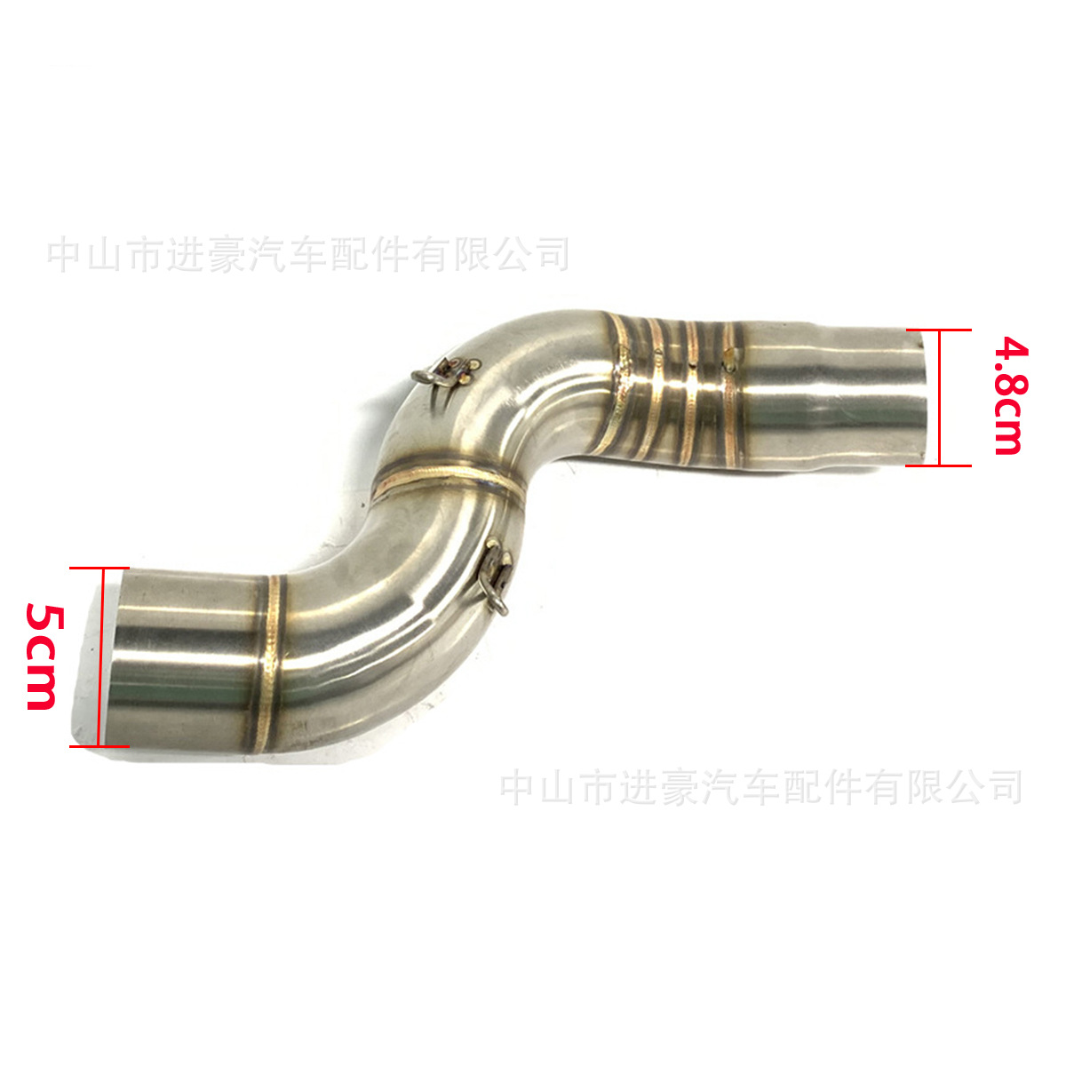 Motorcycle Exhaust Pipe Modification for Kawasaki Zx6R Stainless Steel Mid-Section Link Pipe, Large Displacement, Non-Destructive Installation