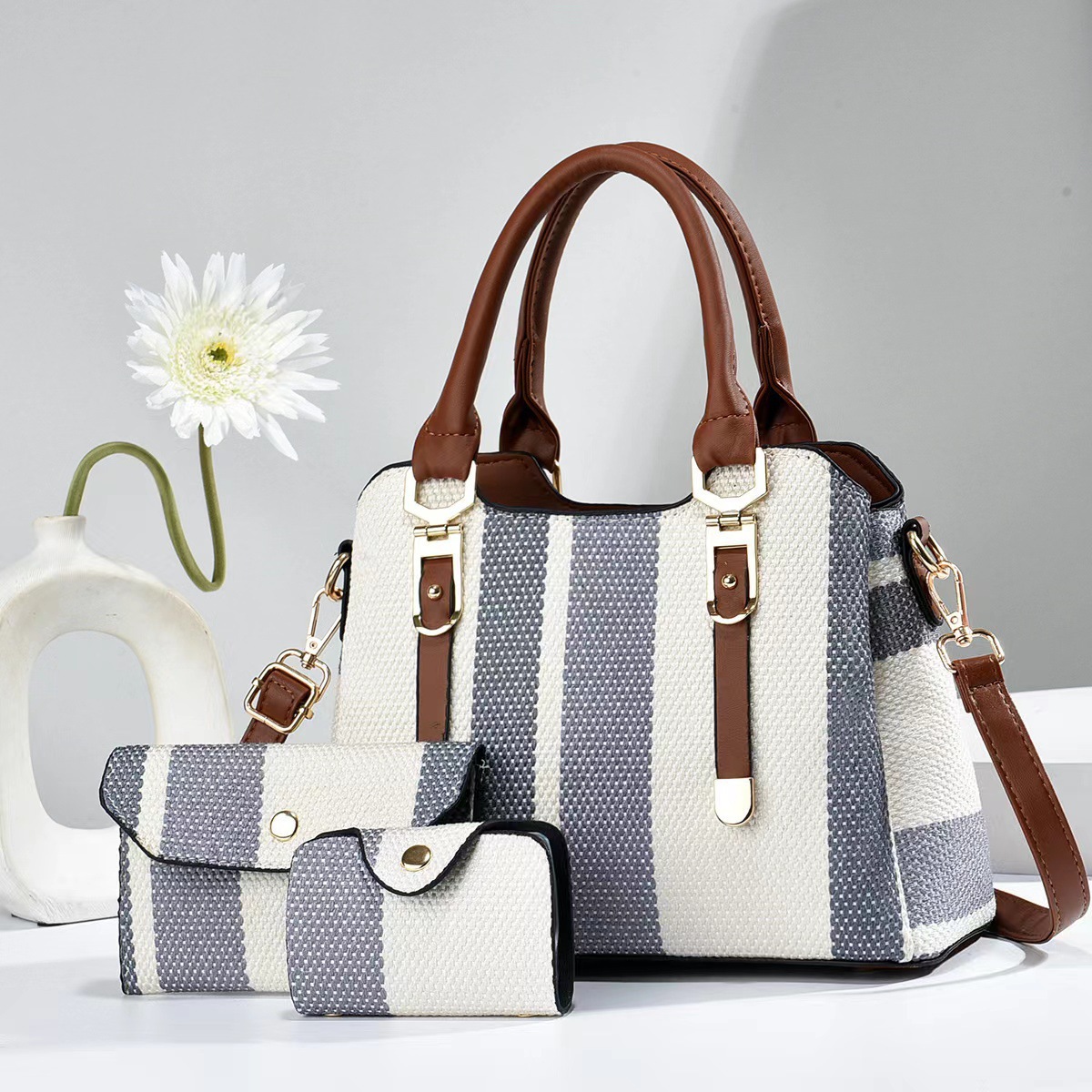 [Empresa] 2025 primavera y verano nuevo bolso de moda de gran capacidad de color de color vertical bolso de hombro de moda