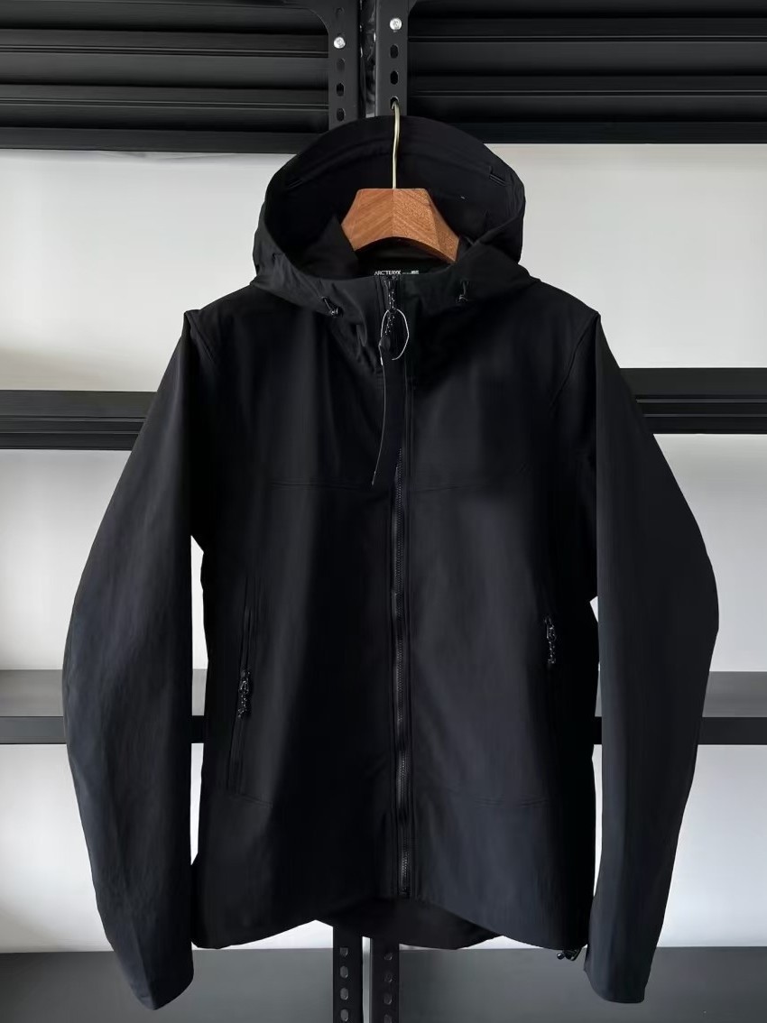 Bird 's New Gamma Hooded Wind Caps Hombres y Hombres Chaquetas Logo Soft Shell