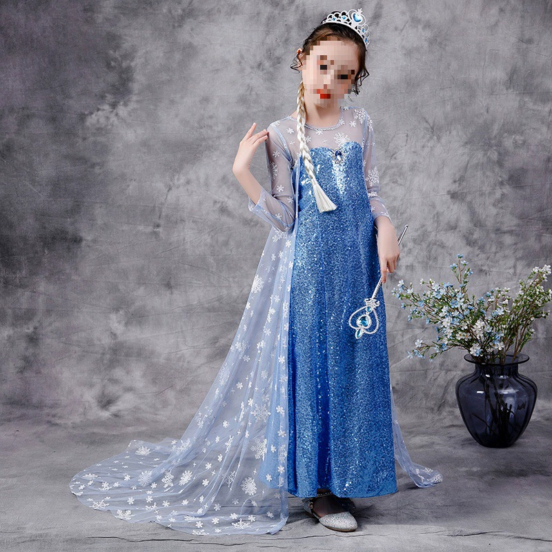 Маленький костюм принцессы, летнее платье, юбка девочки, “Frozen”
