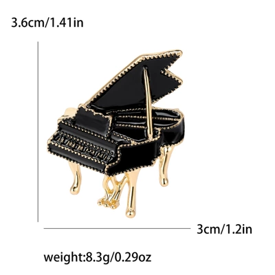 Korean Personalized Alloy Enamel Small Yaxa sancaqları - black-1200