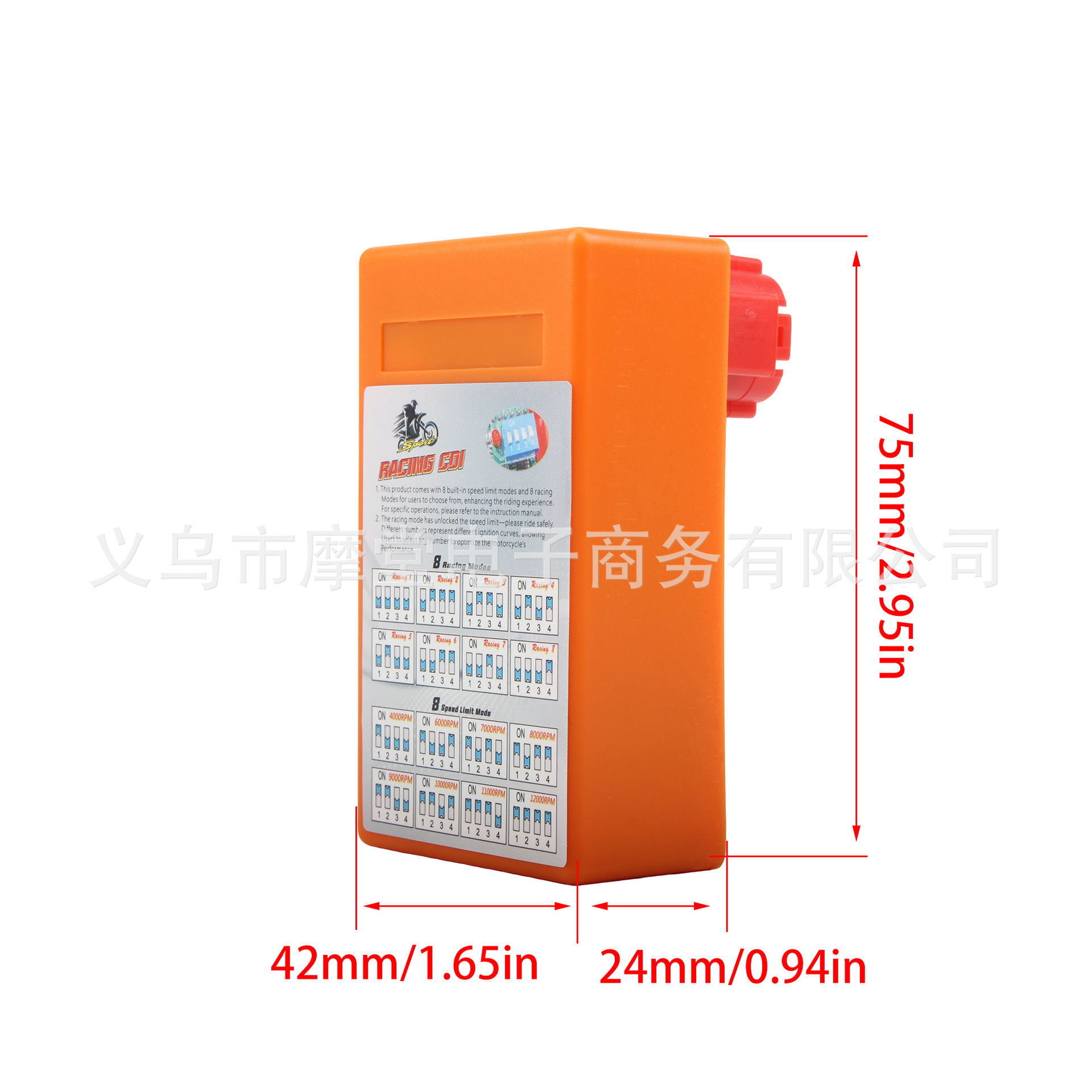 Motorcycle Igniter Cdi Transparent Plastic Dc Modified Dial Code Igniter Chip-Type Igniter with Adjustment