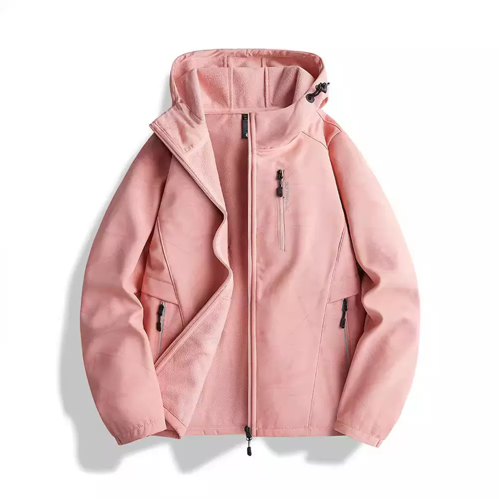 户外防风防水冲锋衣男女款2024春秋季宽松休闲夹克情侣登山机能服